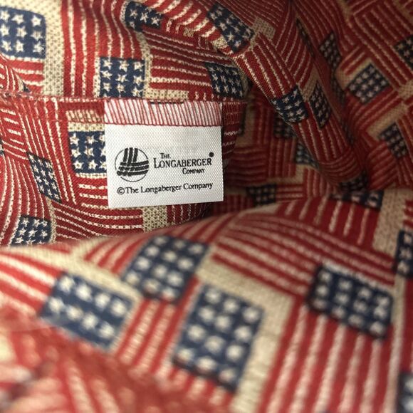 Longaberger 1998 Collector Club 25th Anniversary American Flag Baskets Set of 2 - Picture 12 of 12